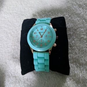 Turquoise geneva watch